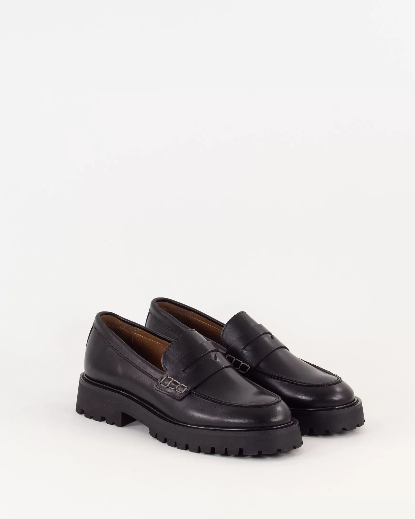 Mokassins Und Derbies | Schuhe-Sessùn Barcelo Black Leather