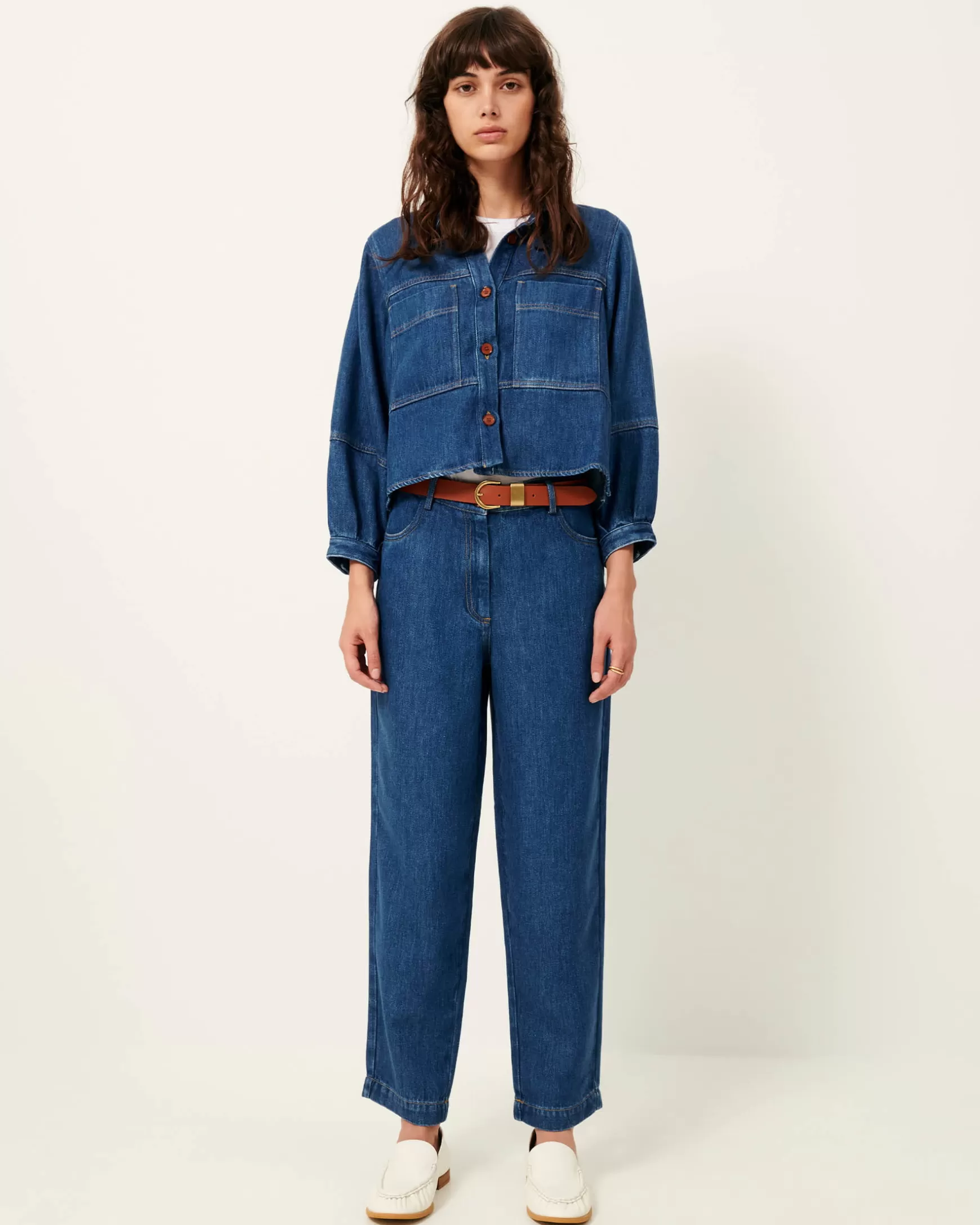 Hoher Bund | Hosen-Sessùn Nica Denim Blue