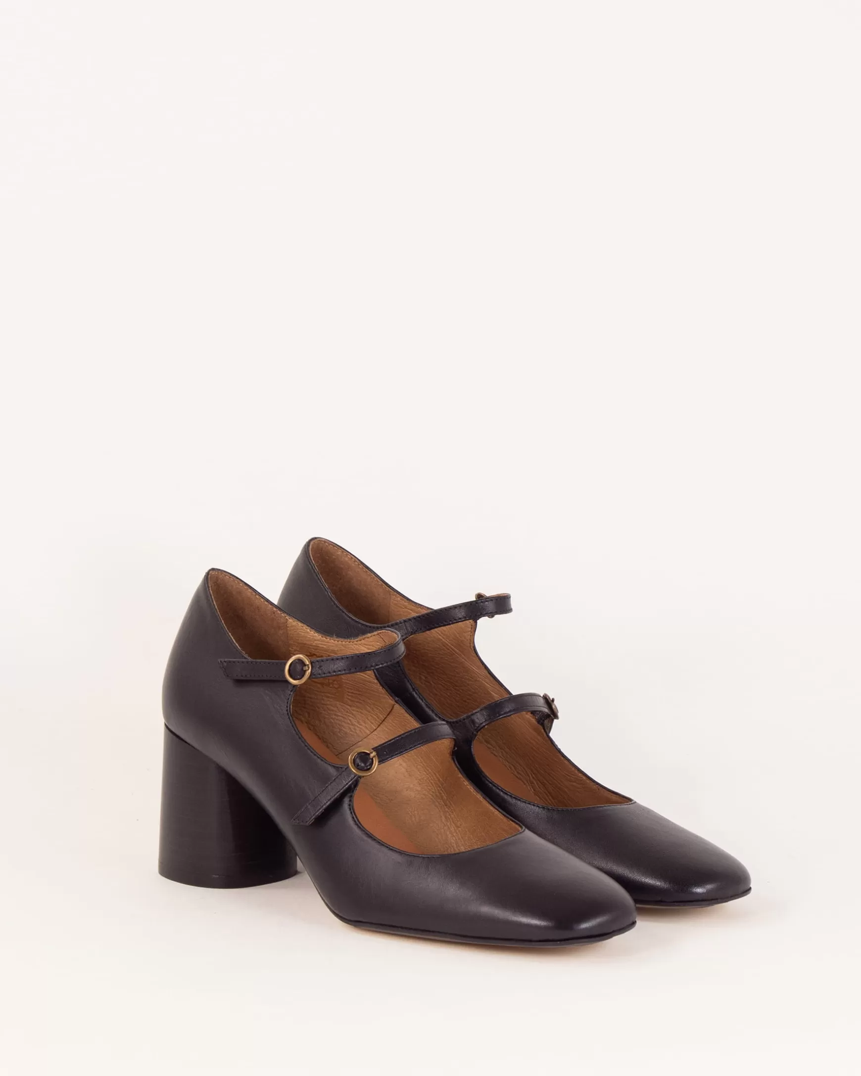 Schuhe-Sessùn Rosemary Black Leather