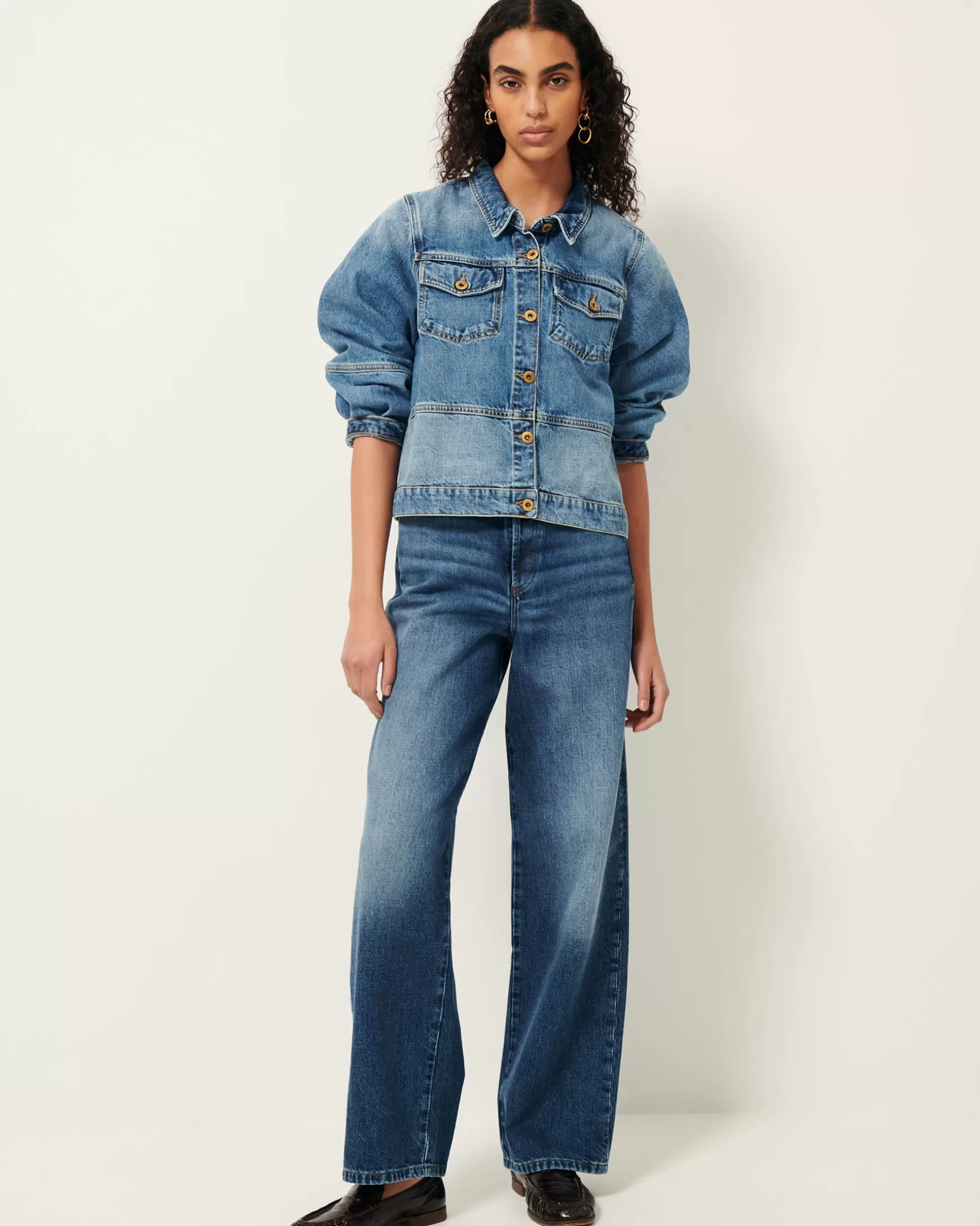 Denim Jacken | Denim-Sessùn Thelma Astral Blue