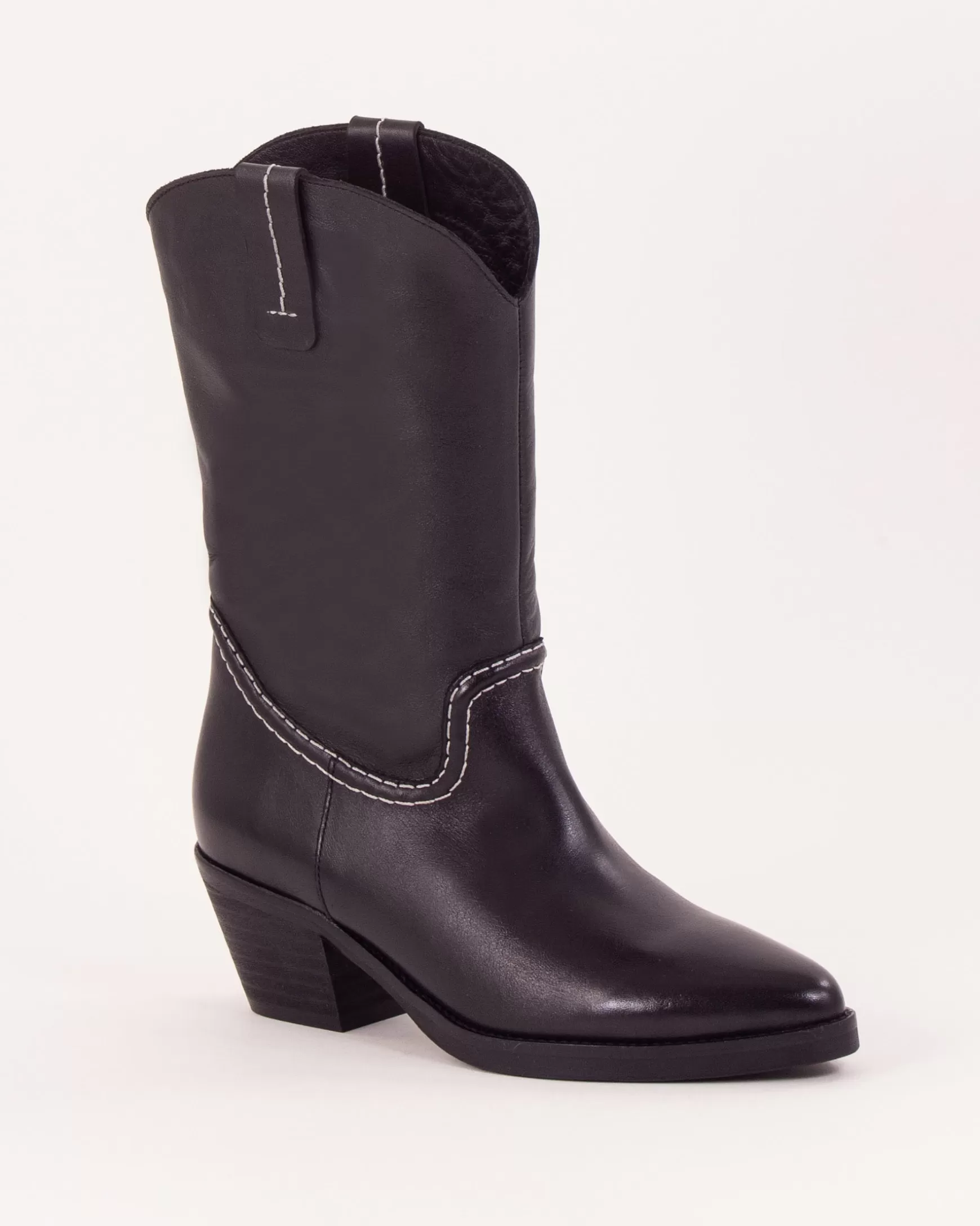 Stiefel Und Stiefeletten | Schuhe-Sessùn Tiago Black Leather